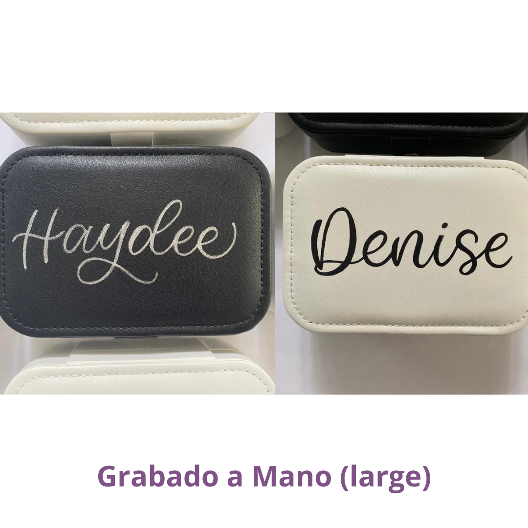  MAMINGBO - Joyero portátil para viaje, doble pendiente